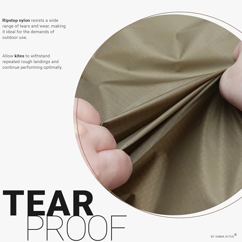 emma kites White Ripstop Nylon Fabric 40 Denier, Precut Piece 3-Yard: 60"x108", Ultra-Light Airtight Water Resistant Tear Proof, for Kite Flag Stuff Sack Bag Inflatable Windsock Pack Cover - color: #02 White, size: Precut 3-Yard