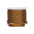 Threadart Golden Tan 2mm 100% Pure Silk Ribbon - Single Spool - color: Golden Tan, size: 2MM