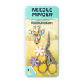 Awesome Pattern Studio Needle Minder Set - Mandala Giraffe Magnetic Needle Minder + 2 Needle Threaders + Crane Scissors. Enamel Pin for Cross Stitch, Embroidery and Craft - size: Giraffe Set #2