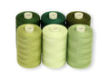 BlesSew Sewing Thread in Green Color Tones – 6 Spools of Polyester Thread for Sewing Machine for Beginners, Hand Stitching & Quilting - 1000 yds per Spool - color: Green