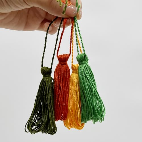 50 Colors Embroidery Floss 400 Meters (437 Yards), 6-Strand Cotton Cross Stitch Thread for Hand Embroidery & Friendship Bracelets (8.7 Yards per Skein) - color: 50 Colors
