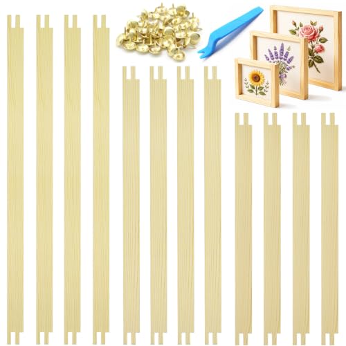 12"/14"/16" Stretcher Bars for Needlework 12 Pcs Needlepoint Stretcher Bars