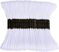 Embroidery Floss - Cross Stitch Threads - Friendship Bracelets Floss - Crafts Floss 24 Skeins Per Pack and Free Set of 2Embroidery Needles and 1Needle Threader（White） - color: 24 white, size: 24skeins