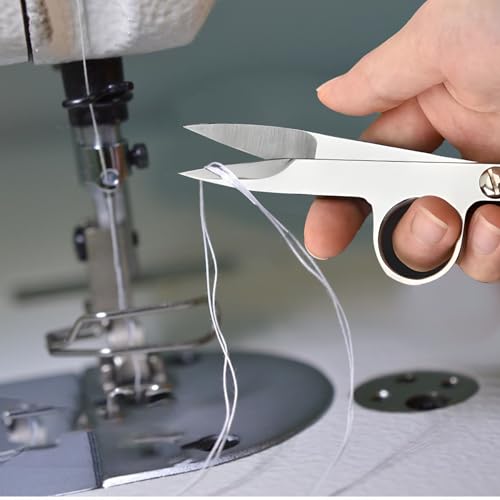 Thread Snips for Sewing, 4Pcs Sewing Snips with Protective Plastic Sleeve Small Scissors Mini Snippers Shear Trimming Nipper Clipper for Quilting, Embroidery, Dressmaking Tailoring Dressmaking