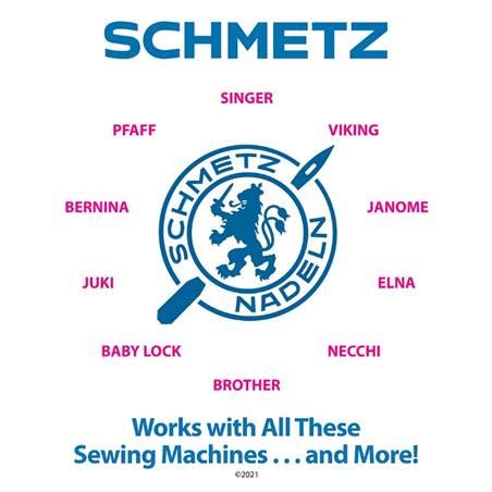 SCHMETZ Universal Sewing Machine Needles - Assorted Sizes, 10 Needle Card, Pack of 2 - size: 2 Cards