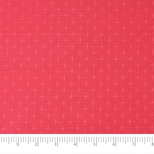 Singer Fabric, 100% Cotton, Embroidery Fabric, Cut by The Yard, Red - color: Red