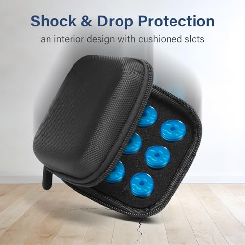 Peptide Case for Fridge, 9 Slots Insulin Vial Protector Storage Case for Standard 10ml U-100 Vials, Diabetics Insulin Vial Organizer Bag Insulin Carrying Case - color: Black-9 Slot