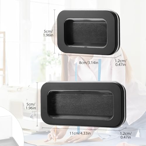 2Pcs Magnetic Needle Case Set, Portable Needle Holder Tin with Magnet, Compact Sewing Needle Storage Box for Pins and Needles, Ideal Needle Organizer for Sewing, Quilting, Embroidery, and Travel