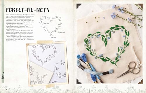 A Love of Cloth and Thread: Among the Wildflowers: Over 25 original embroidery designs with iron-on transfers
