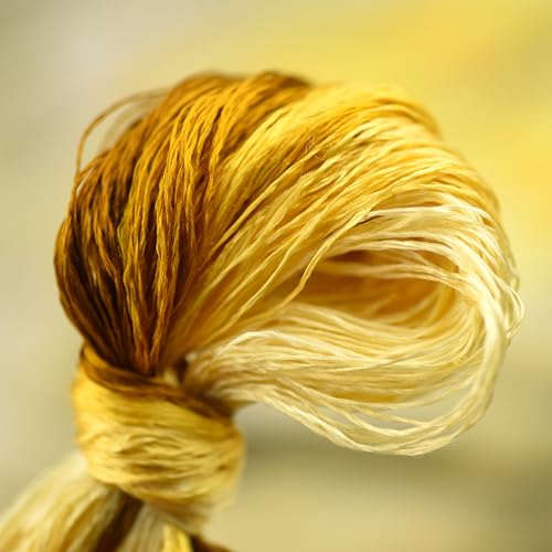Natural 100% Mulberry Handmade Embroidery Silk Thread Silk Floss (51) - color: 51