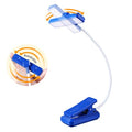 VAVOFO 24 LEDs Rotatable Book Light, Rechargeable Clip Reading Lamp - color: Royal Blue