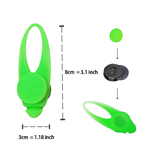 LaRoo Dog Lights - Led Collar Lights for Nighttime Walking - color: Green-A