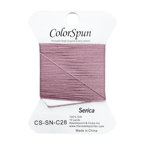 3-Strand Silk Needlepoint Thread, 10 Yard Smooth & Lustrous Silk Thread for Needlepoint, Hand Embroidery, Sewing & DIY Needlework to Family and Friends(Dusty Rose) - color: Dusty Rose