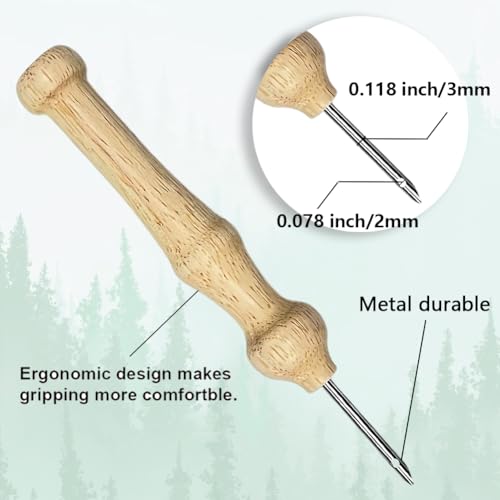 BEUNITONE Bear and Nature Style Punch Needle Kit for Beginners 9.4"x9.4" - color: 05-Bear Nature