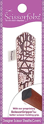 Designer Scissors Sheaths Shears Protective Covers-For Small Embroidery Scissors - Modern Metallic Rose Gold Design-#SS-226 - color: Modern Metallic Rose Gold, size: Single Small Size
