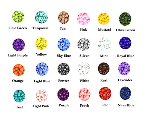 Mandala Crafts 4mm Multicolor Combo Round 6/0 Glass Seed Beads for Beadwork - color: Multicolor Combo, size: 6/0