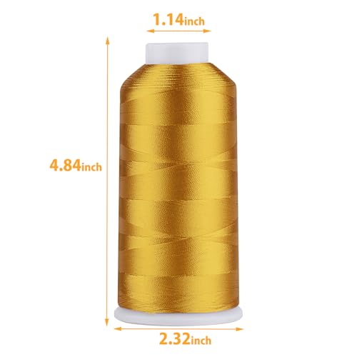 Simthread Rayon Embroidery Thread 5500 Yards, 40wt 100% Rayon Viscose for Commercial and Domestic Machines - Citrus Burst 1137 - color: CitrusBurst1137