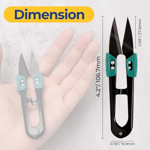 Damita 4.2 inch Sewing Scissors - Wider Handle Thread Snips (2 pack)