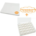 New brothread Tear Away Machine Embroidery Stabilizer Backing 10"x12" - 100 Precut Sheets & New brothread 25pcs White 70D/2 (60WT) Prewound Bobbin Thread Plastic Size A