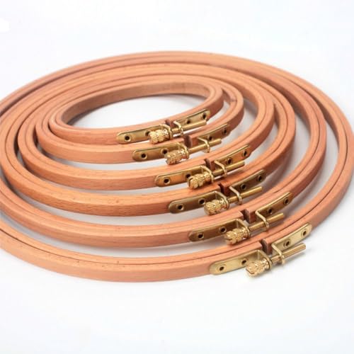 Wooden Embroidery Hoop Craft Useful Cross Stitch Hoop, Household Beech Rack Circle Sewing Tool ﻿(4inch) - color: 4inch