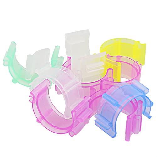 Bobbin Clamps Holders Thread Buddies DGZZI 30PCS Bobbin Holder Clips Color Thread Clips Holder Silicone Spool Huggers Thread Holders for Embroidery Quilting Sewing Accessory Thread Spool Organizing