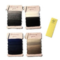 Darning Thread Gradient Set – 20 Colors in 4 Themes (Navy, White, Black, Beige) – 15.3 Yards Each 306 Yards Total – Wool & Acrylic Mending Yarn from Japan – Includes Sticky Notes