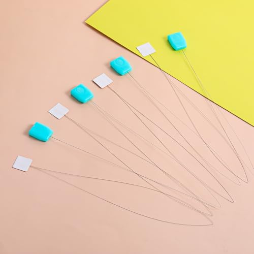 12 PCS Long Punch Needle Threaders (7.87 Inch) for Serger Looper, Embroidery Floss and Cross Stitch, Extra Long Wire Loop Needle Threading Tool for Yarn, Sewing and DIY Craft Work