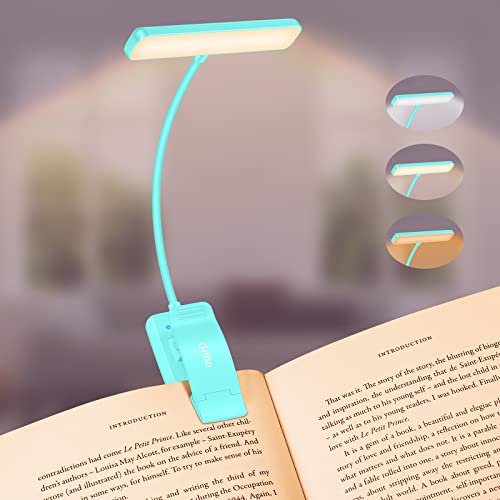 Gritin 19 LED Rechargeable Book Light for Reading in Bed - color: Blue
