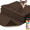 IONTACH 9" X 36" Soft Felt Sheets 1.6mm Thick (4 Packs, Brown) - color: Brown