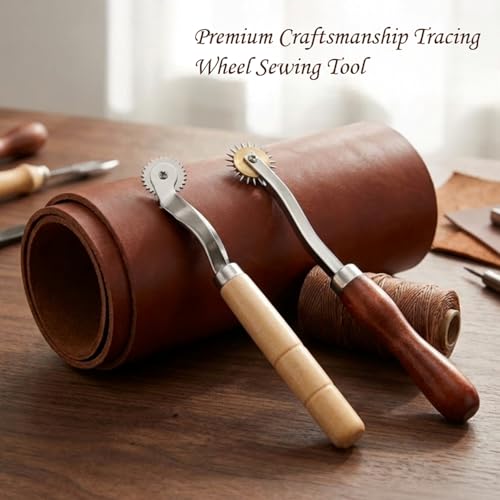 Twisepicks Tracing Wheel Set, Dual Pounce Wheels with Wooden Handles