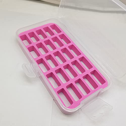 HONEYSEW Bobbin Case for Bernina New 7 and 8 Series Jumbo Bobbin Sewing Bobbin Storage Case and Saver Holds 25 Bobbins Box Organizer (Bernina 7 and 8 Series bobbins Box 1pc) - color: Bernina 7 and 8 Series bobbins box 1pc