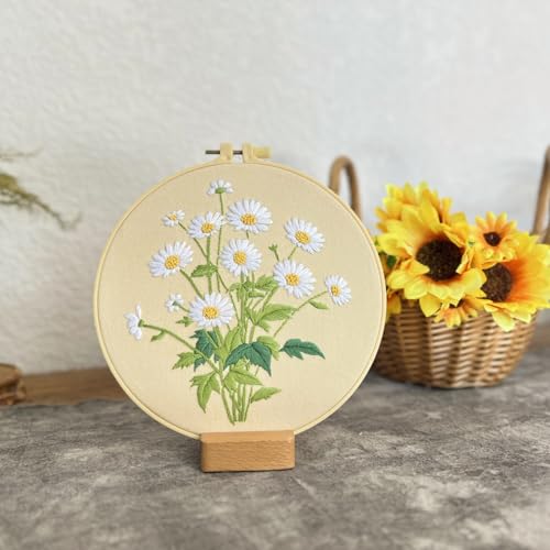 Beginner Embroidery Kit for Adults and Kids with Step by Step Instructions