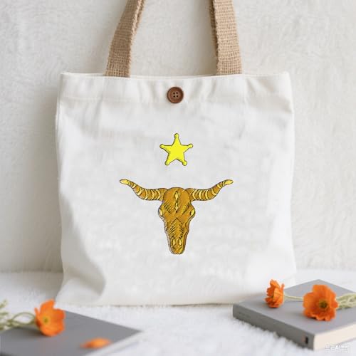 ORIGACH 4 Sheets Water Soluble Embroidery Patterns Stabilizers - Pre-Printed Western Cowboy Cowgirl Designs - Stick & Stitch Embroidery Paper for Hand Sewing Lovers - color: Western Cowboy Cowgirl