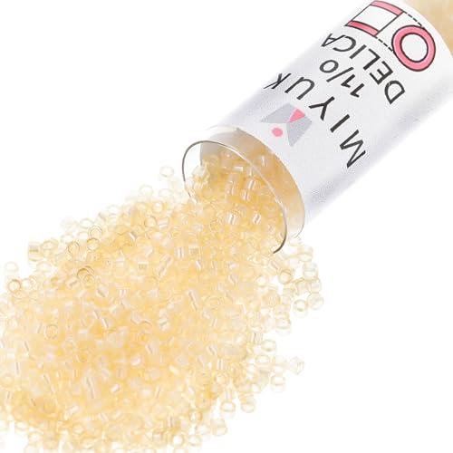 Miyuki Delica Seed Beads - color: DB1478 - Pale Beige Luster