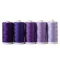 Connecting Threads Purple Assorted 100% Cotton Thread Set - 5 Spools - color: Purple Persuasion