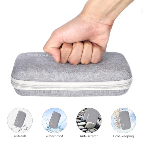suzamed Insulin Cooler Travel Case, 2x150g Ice Pack TSA Approved, Grey - color: Grey