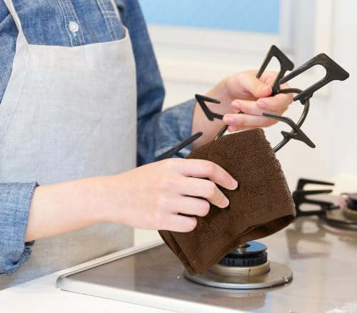 Utopia Towels Kitchen Bar Mops, Pack of 12, 16x19 in, 100% Cotton, Brown - color: Brown, size: 12 Pack