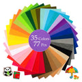 77Pcs Stiff Felt Sheets, 1mm Thick Felt Fabric Squares for Sewing & DIY - color: Rainbow