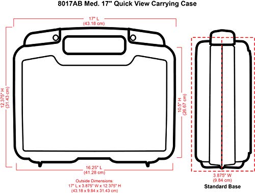 ArtBin 17-Inch Quick View Carrying Case with Handle, Open Core - size: 17 inch - Standard