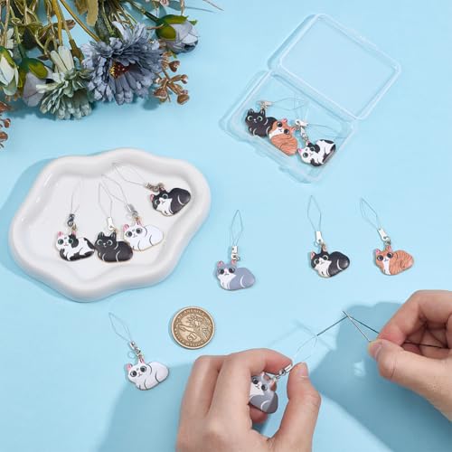 MAYJOYDIY 12 Pcs Cat Needles Threader, 304 Stainless Steel Wire Loop DIY Animal Needle Threader, Hand Sewing Thread Tool for Sewing Crafting, Ideal for Embroidery and Sewing Enthusiasts(Mixed Color) - color: Cat