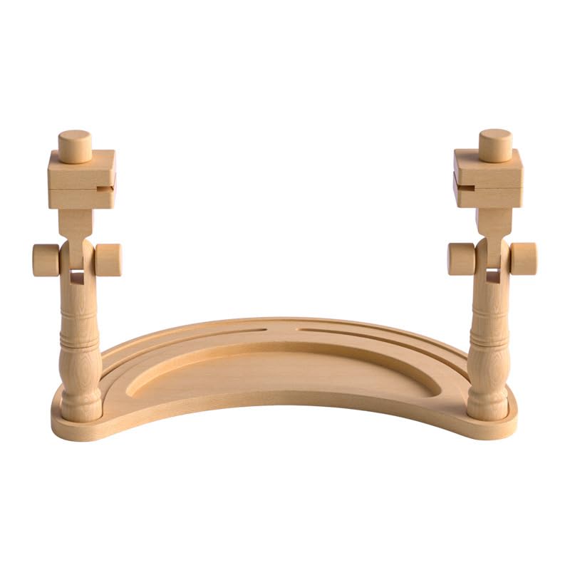 Huacan Embroidery Hoop Stand Adjustable - 360°Rotated Embroidery Frame Stand, Cross Stitch Stand, Beech Wood Embroidery Hoop Holder