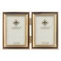 Lawrence Frames Bead Border Design, 2.5x3.5 Double, Gold - color: Gold, size: 2.5x3.5 Double