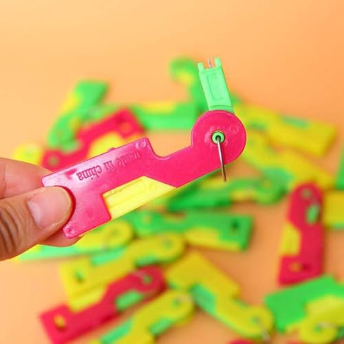5Pcs Colors Random Automatic Machines Sewing Needle Threader, Sewing Tool Plastic Needle Threaders Hand Machine Convenient Needle Threader for Sewing Notions and Supplies