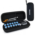13 Slots Dual-Size 30ml & 3ml Peptide Case, Vial Holder, Vial Storage Case for Fridge and Travel, Fits Standard Vials (Case Only) - size: Dual 30ml & 3ml