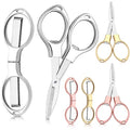 Tatuo 6 Pcs Folding Scissors Portable Mini Travel Pocket Scissors