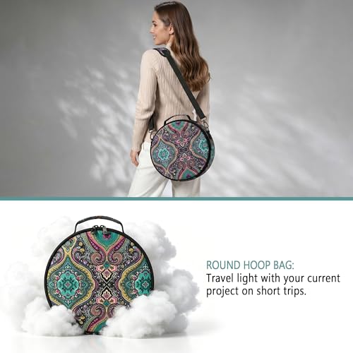 Embroidery Bag, 3-in-1 Modular Set with Organizer Pockets
