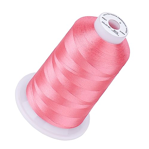 Simthread 5500Yds/5000M 40WT Polyester Embroidery Thread Dusty Pink S076 - color: Dusty Pink S076