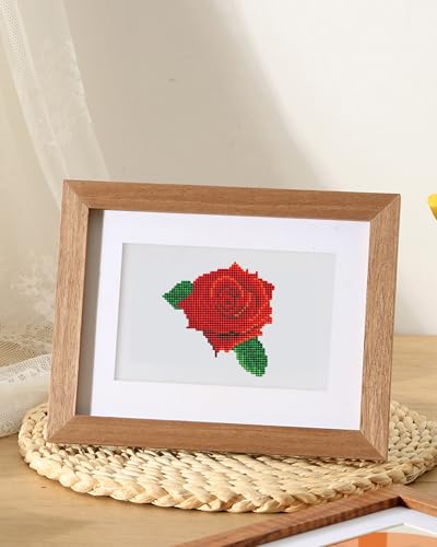 PeakLuv Small Diamond Art Kits Flowers Mini Diamond Painting Kit for Adults - color: Flowers