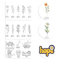 Large Design Water Soluble Stabilizer for Embroidery Stick and Stitch Embroidery Paper Tear Away Embroidery Stabilizers with 16 Pcs Bible Patterns for Embroidery Hand Sewing Love(3 Sheets)