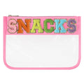 DYSHAYEN Clear Snacks Bag for Travel - color: Pink-Snacks